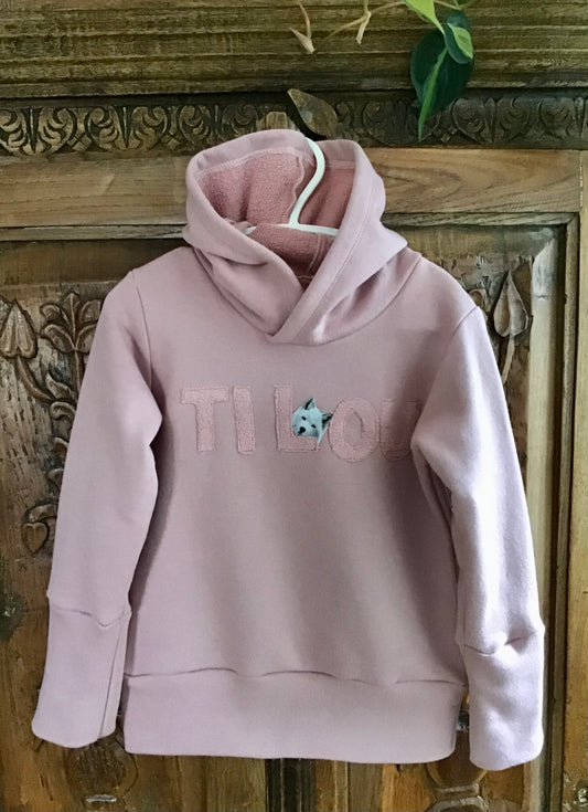 Hoodie évolutif  Ti Lou gr:1 à 3 ans dans le prêt à partir Couturière Rosemont Créations France Beauregard