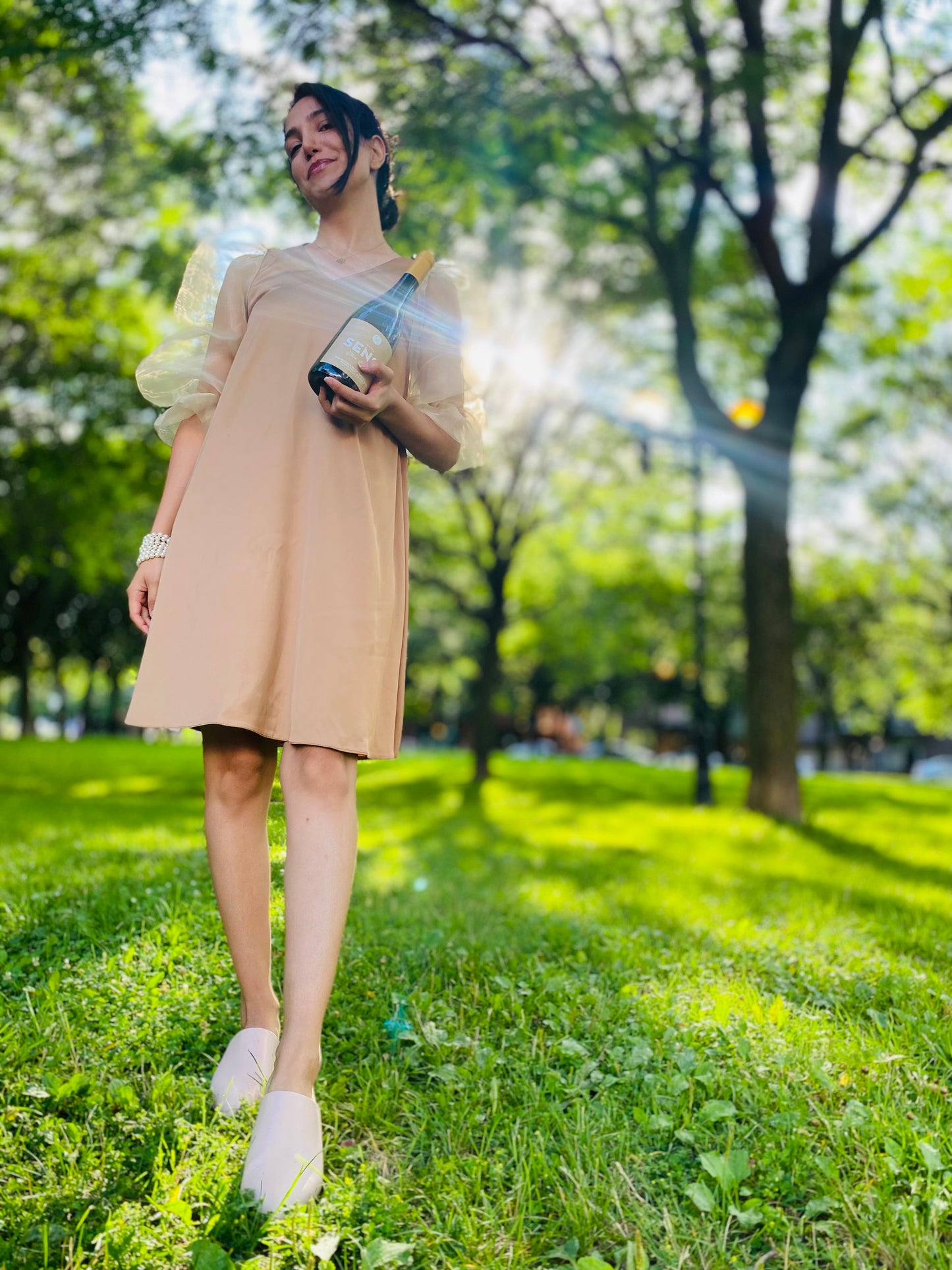 Robe Fée Caramel - Par ELZi Couturière IDS Montréal