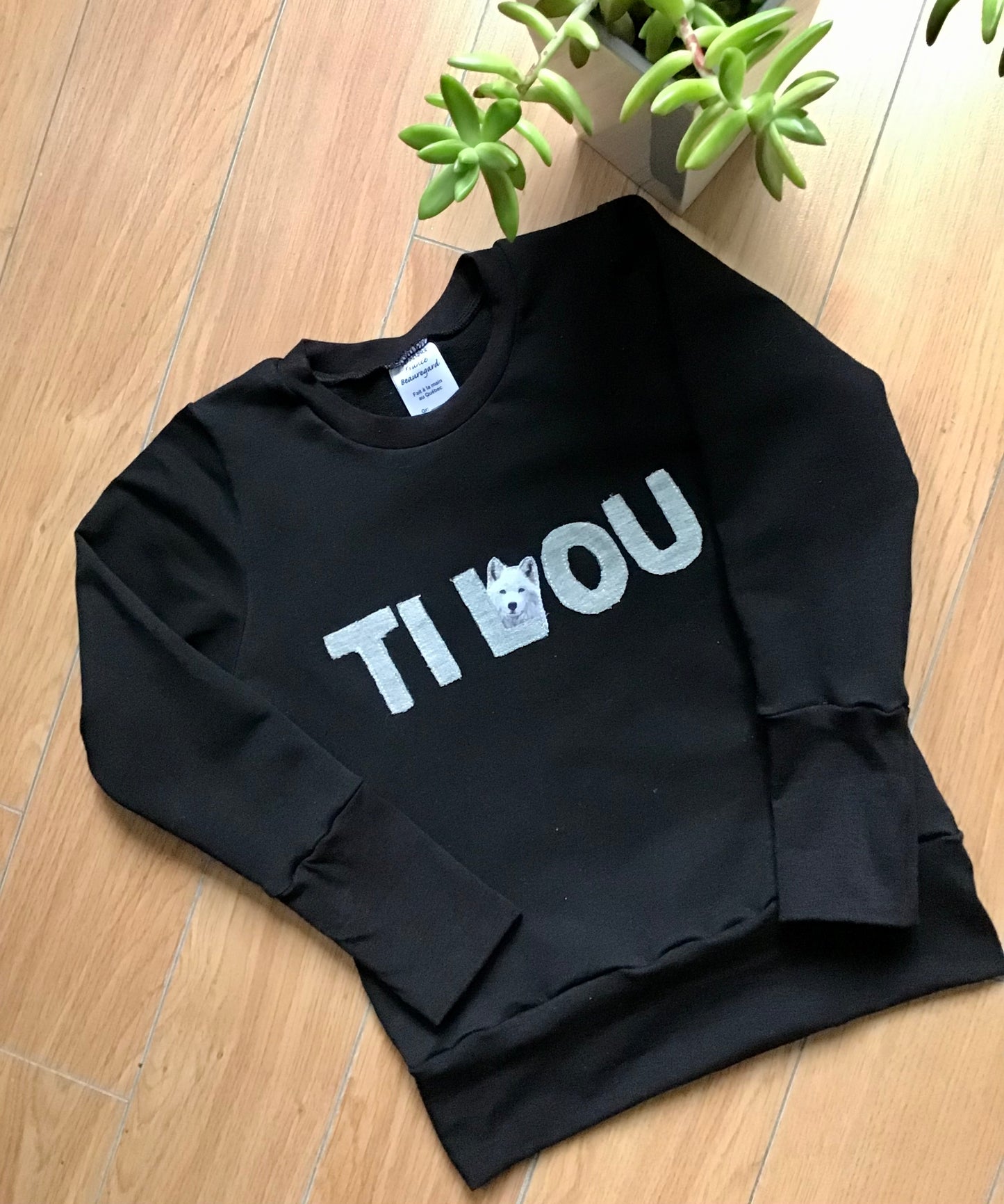 Ti Lou black hoodie ready to go